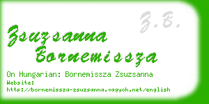 zsuzsanna bornemissza business card